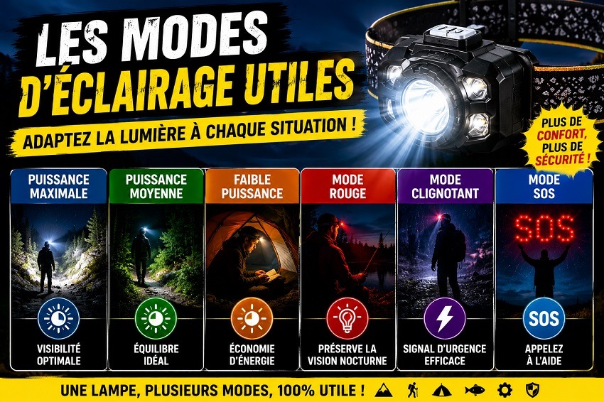Choisir une lampe frontale