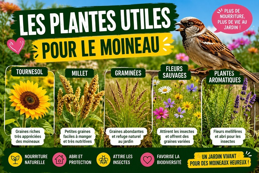 Le Moineau au jardin