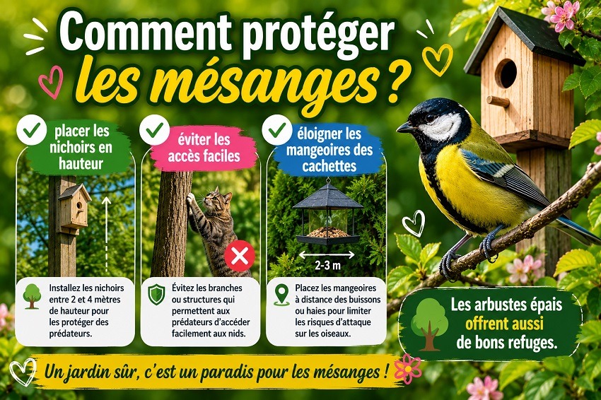 La mésange au jardin