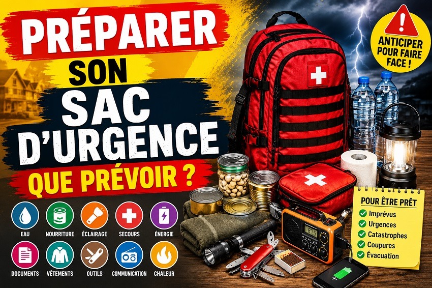 Préparer son sac d’urgence