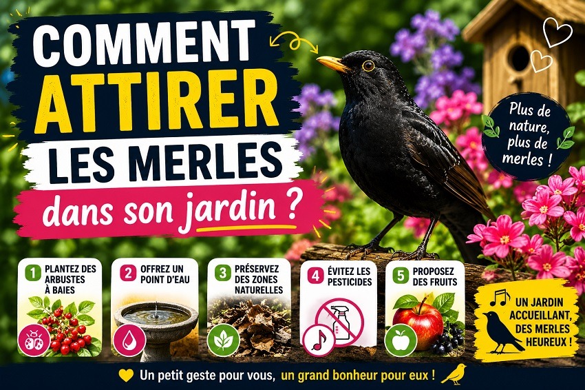 Le merle au jardin