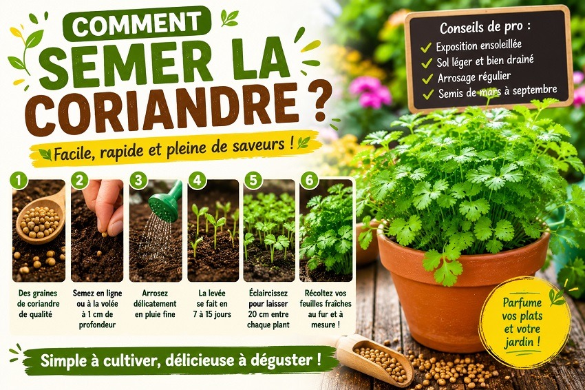 Planter du coriandre