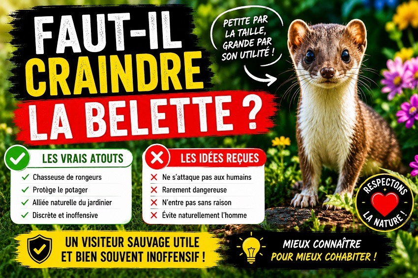 Belette au jardin