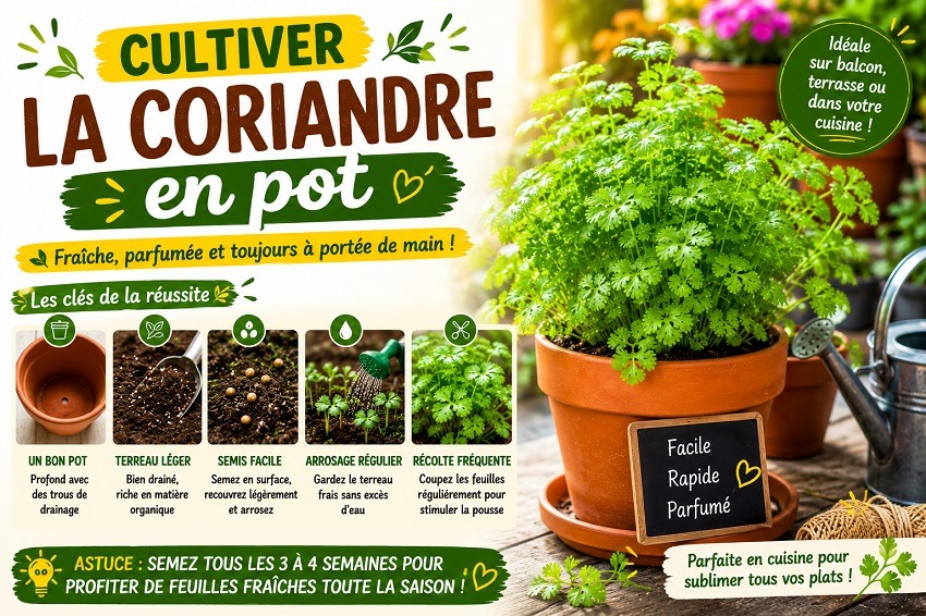 Planter du coriandre