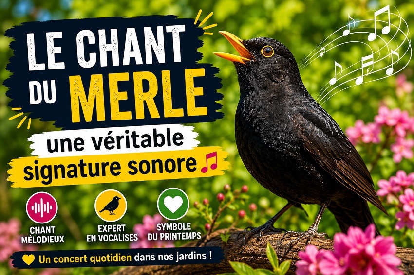 Le merle au jardin