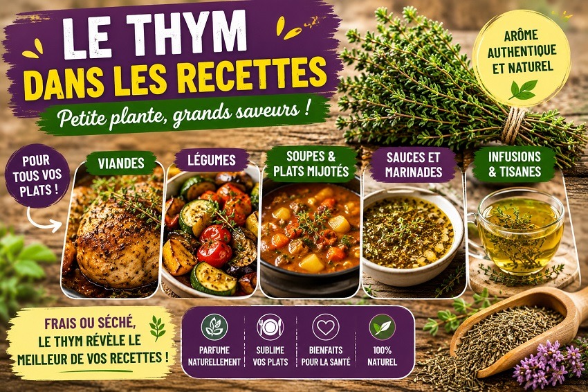 Cueillette de thym sauvage