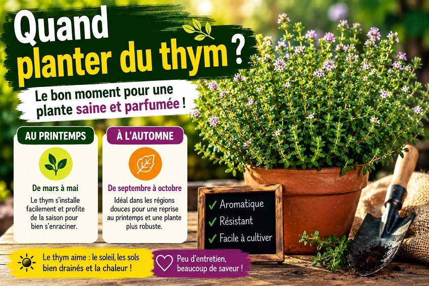 Planter du thym