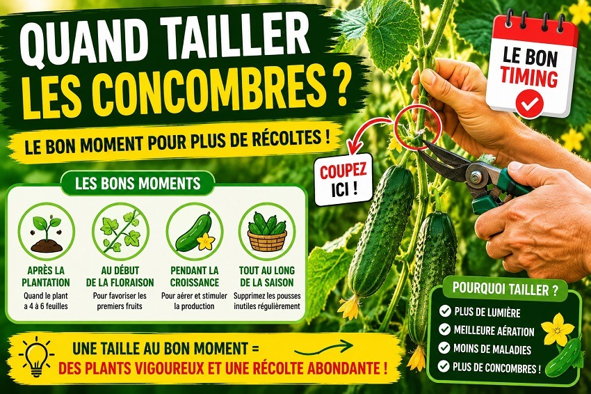 Tailler les concombres