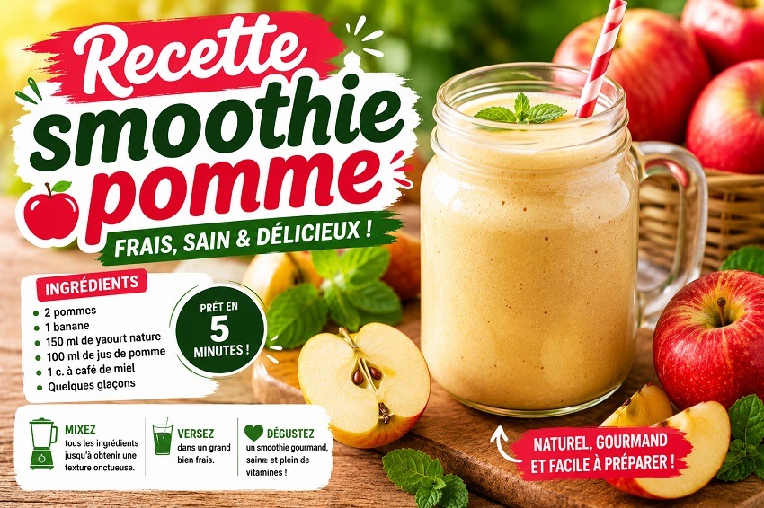Smoothie pomme