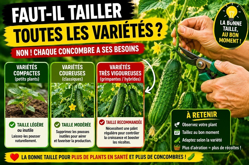 Tailler les concombres