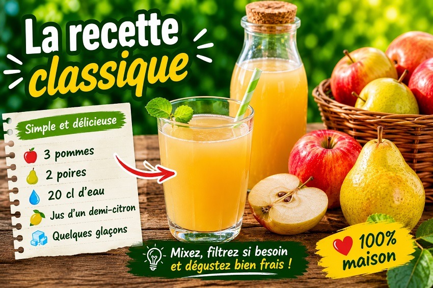 Jus de pomme poire