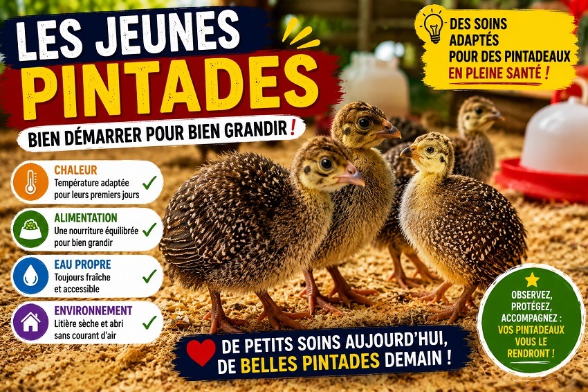Élever des pintades