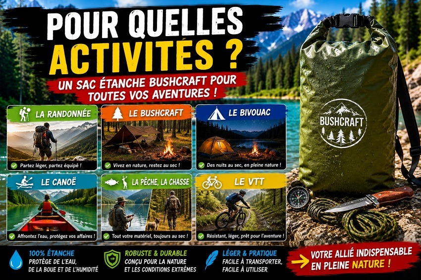 Sac étanche bushcraft