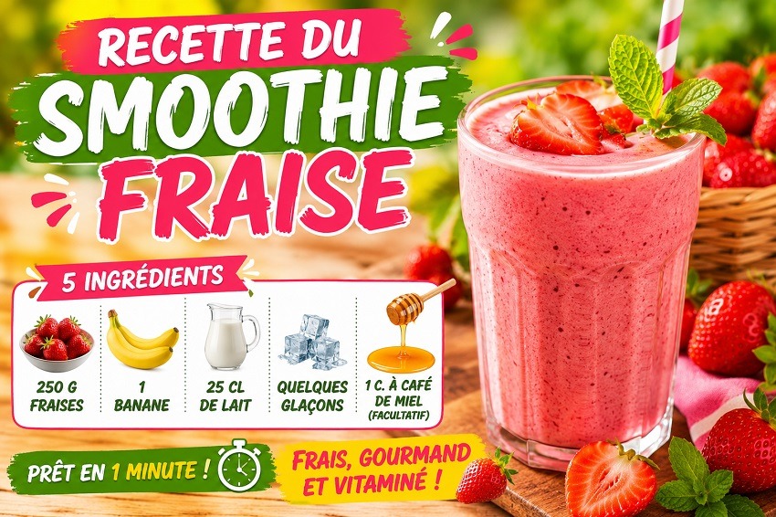 Smoothie fraise