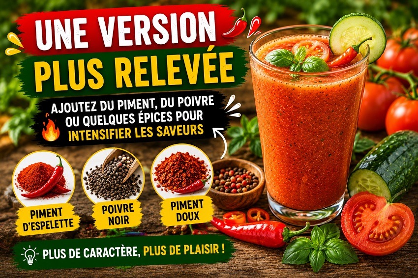 Smoothie tomate concombre