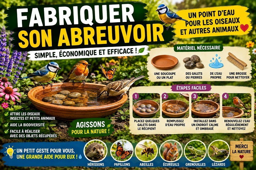 Abreuvoir pour les oiseaux