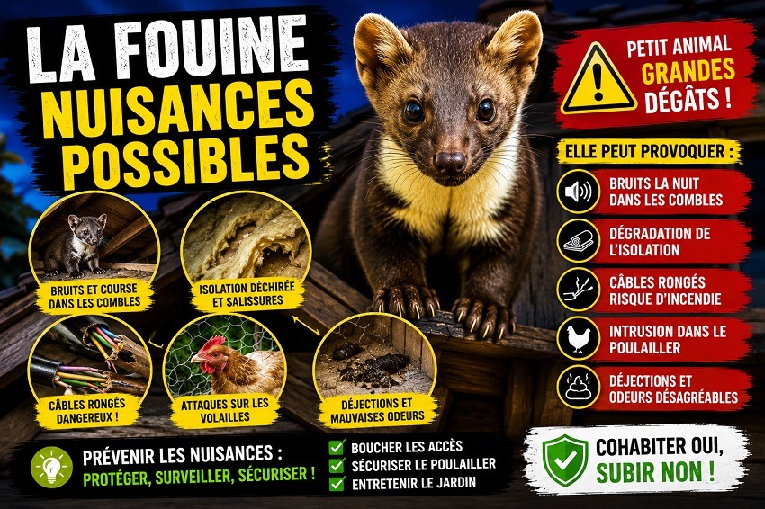 La fouine au jardin