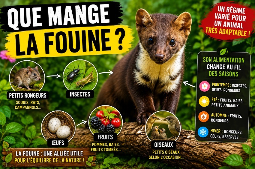 La fouine au jardin
