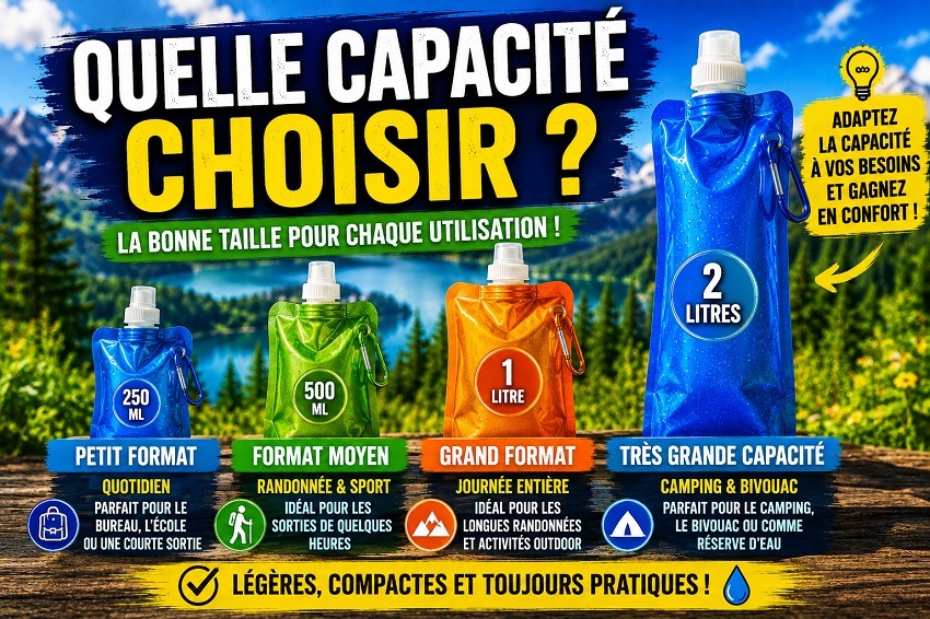 Les bouteilles pliables