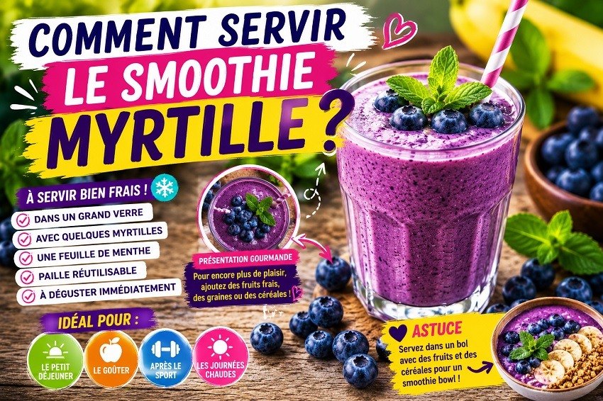 Smoothie myrtille