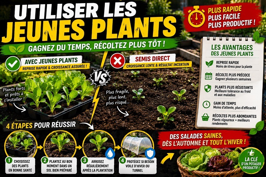 Planter la salade