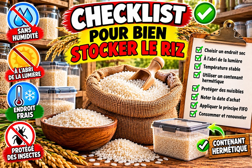 Stocker du riz