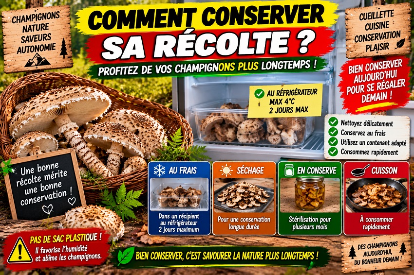Cueillette de coulemelles