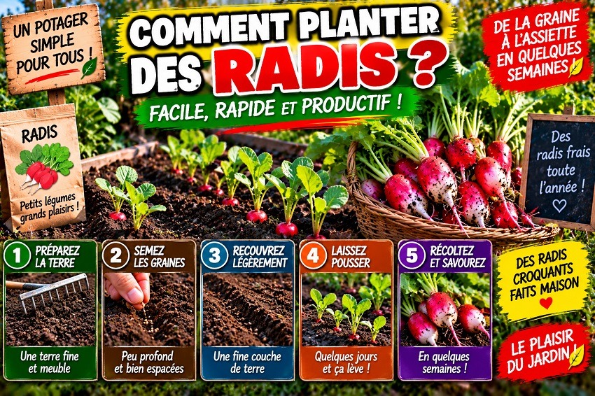 Planter des radis