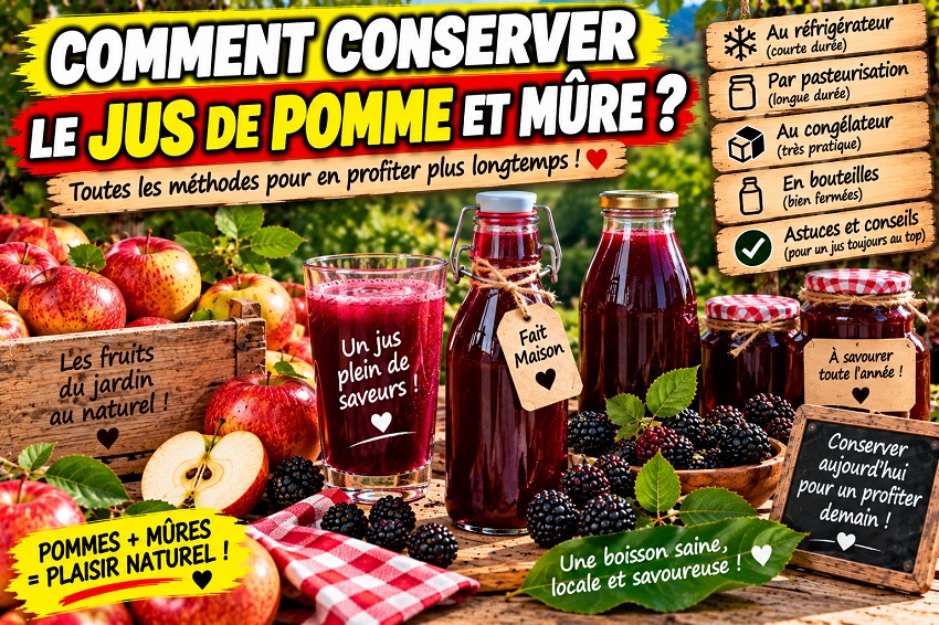 Jus de Pomme et mûre