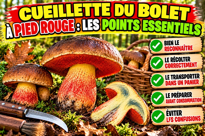 Bolet à pied rouge