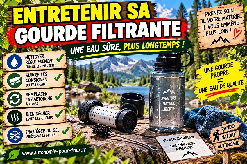 Gourdes filtrantes