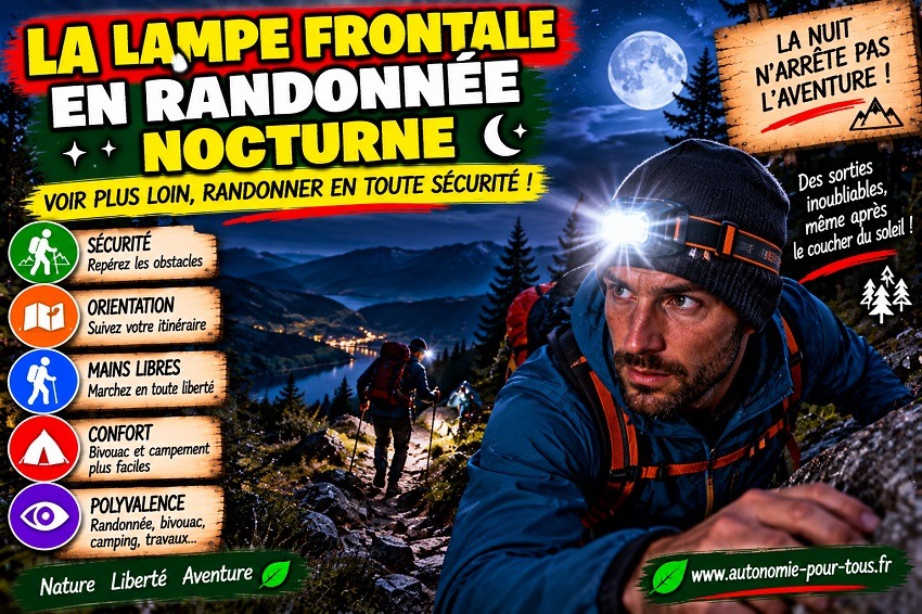 Lampe frontale solaire
