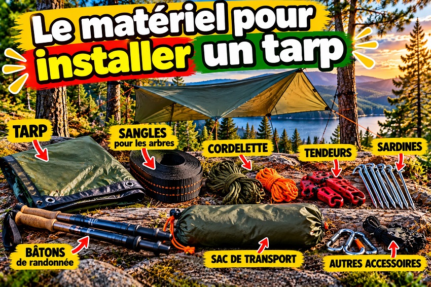 Installer un tarp