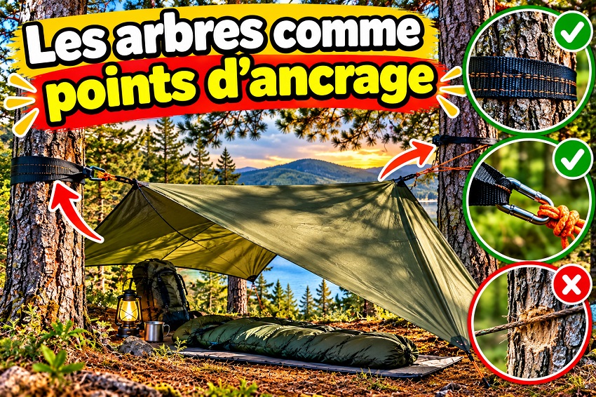 Installer un tarp