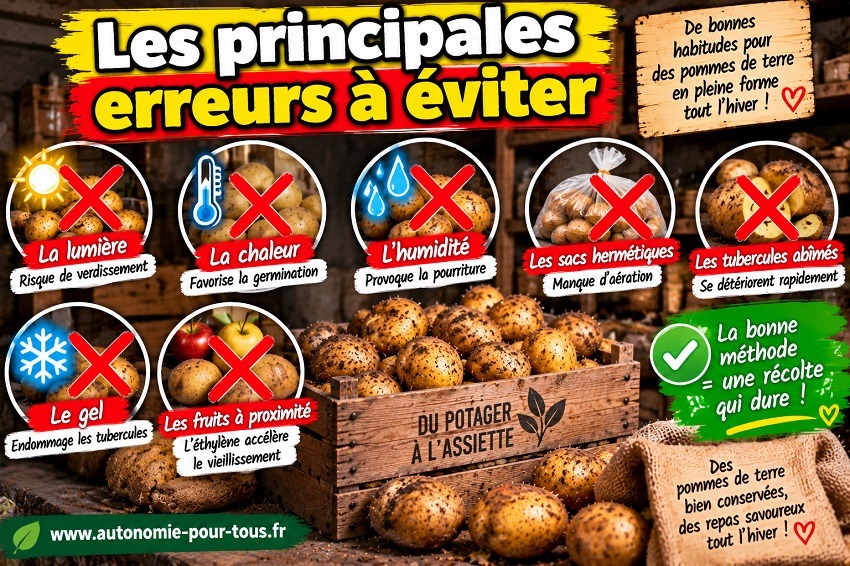 Conserver les pommes de terre