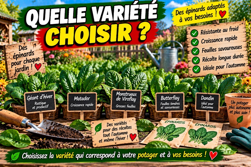 Planter des épinards