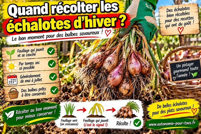 Planter les échalotes d’hiver