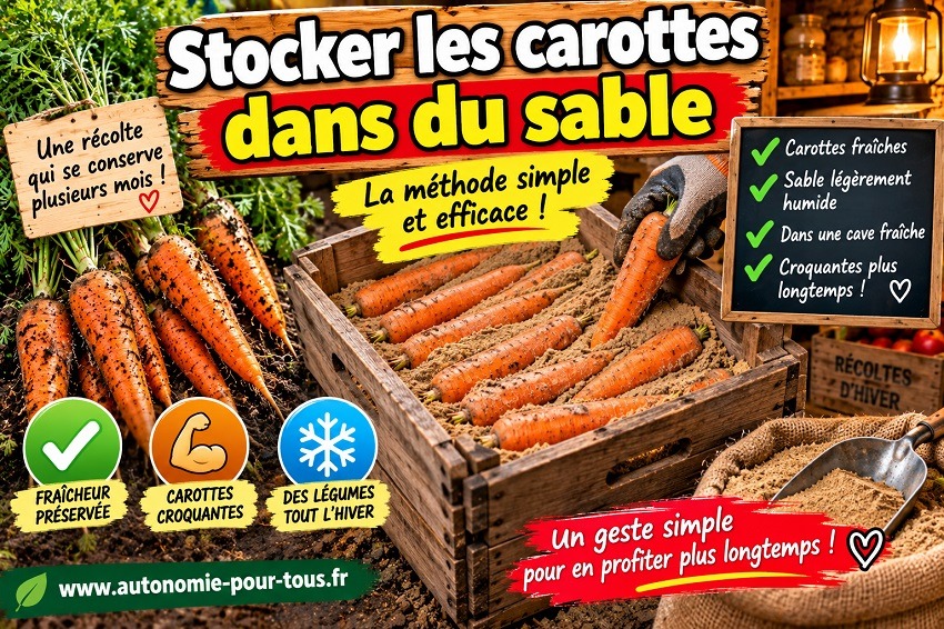 Stocker les carottes