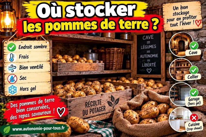 Conserver les pommes de terre