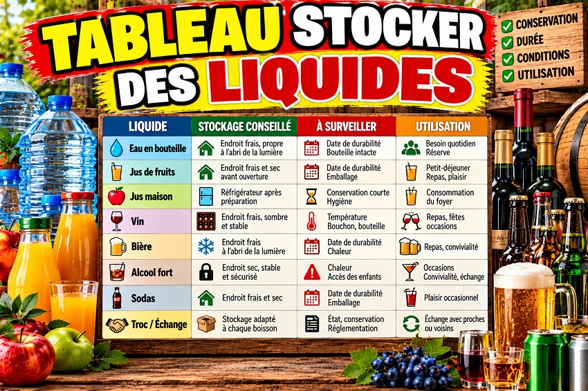 Stocker des liquides
