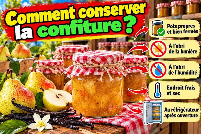 Confiture poire vanille