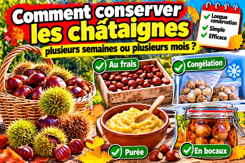 Cueillette de châtaignes