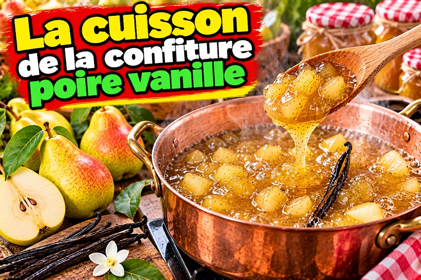 Confiture poire vanille