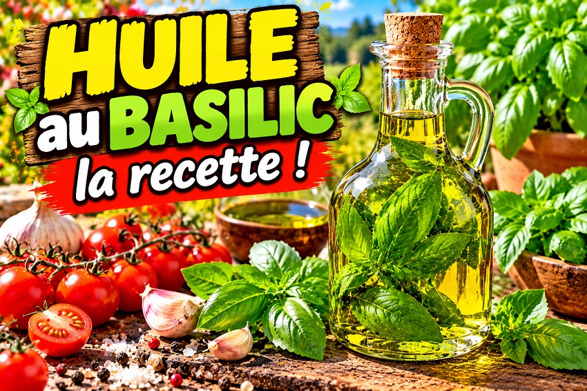 Huile au basilic