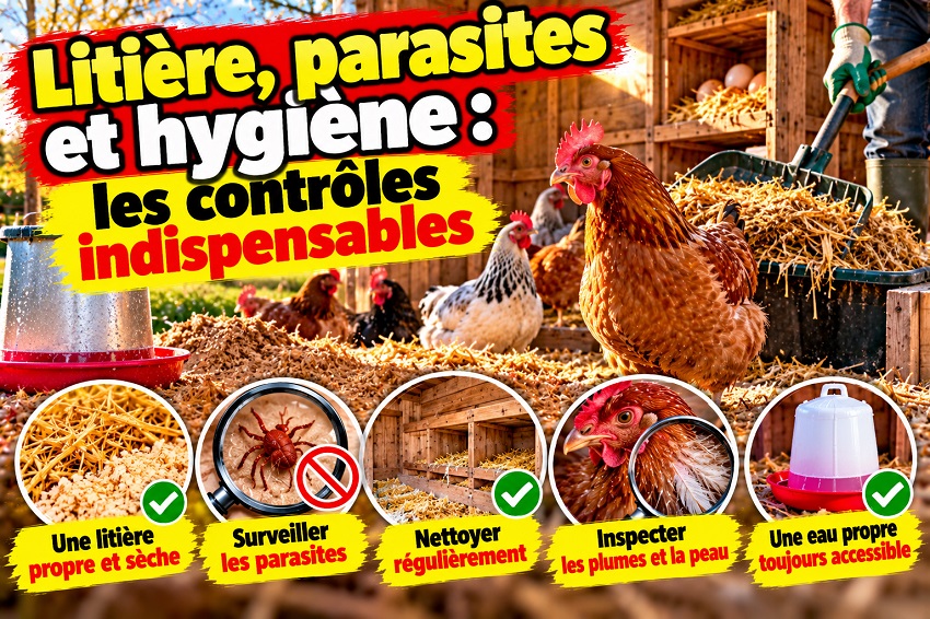 Les poules en hiver