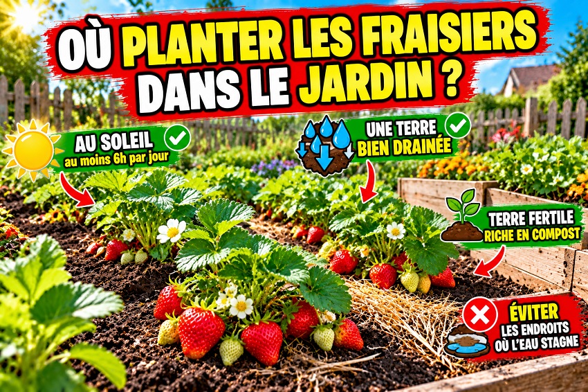 Planter des fraisiers