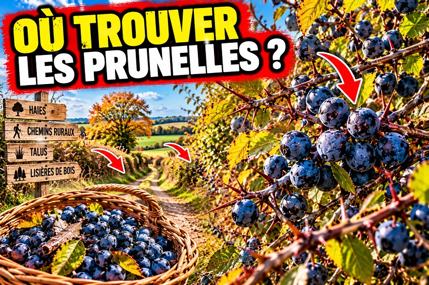 Cueillette de prunelles