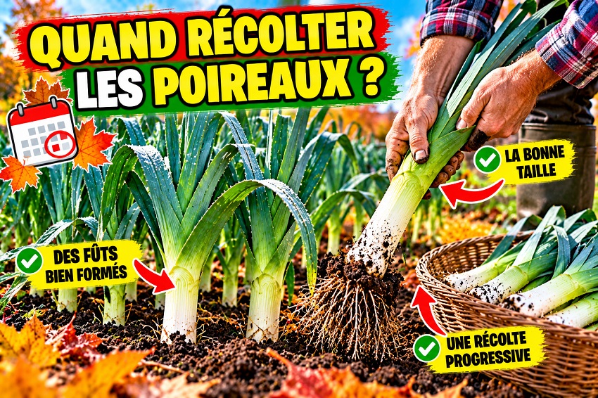 Poireaux en automne