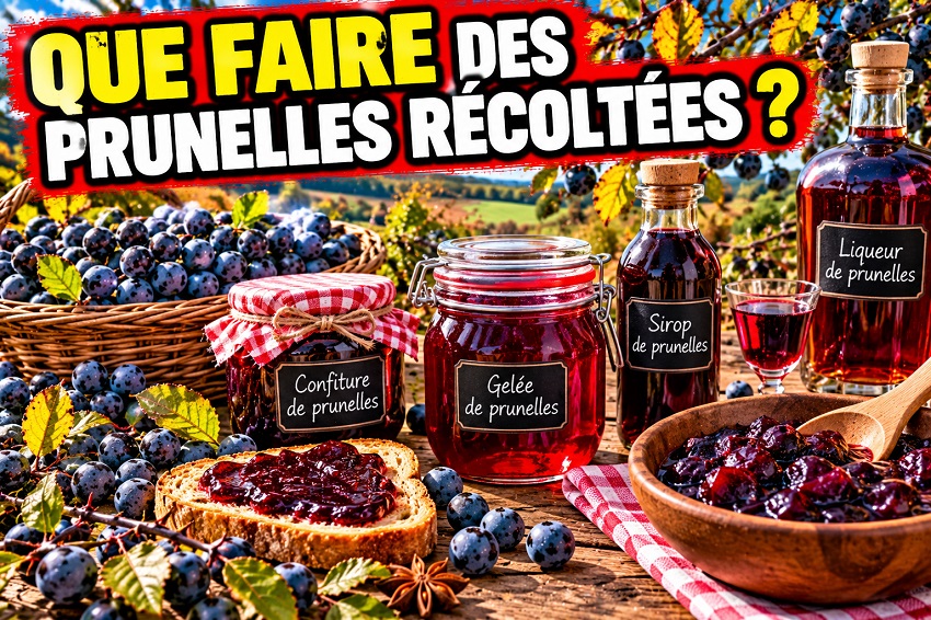 Cueillette de prunelles