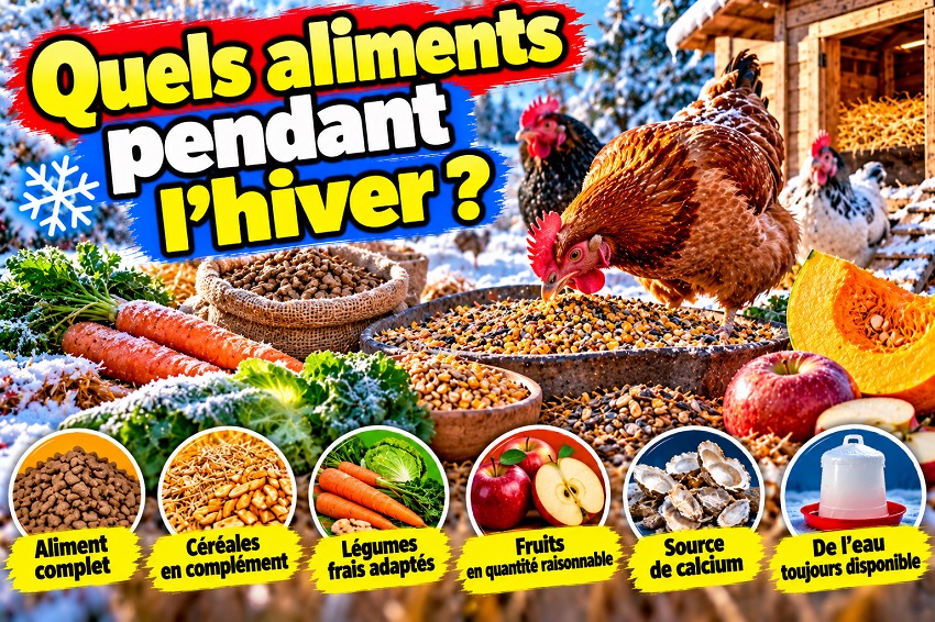 Les poules en hiver